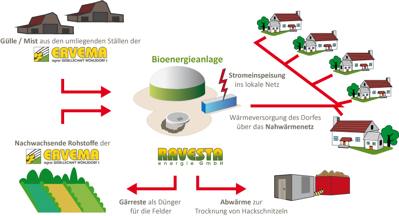 Stoffkreisläufe lokaler Bioenergie